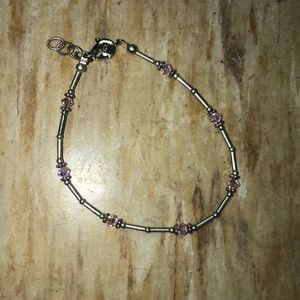 Liquid Silver & Swarovski Crystal Bracelet